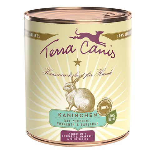 12 x 800g Kaninchen mit Zucchini Terra Canis Classic Hundefutter nass