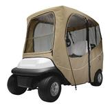 Classic Accessories Fairway Hook & Loop Fastener Golf Cart Cover Polyester in Brown | 56.5 H x 76 W x 43 D in | Wayfair 40-049-335801-00