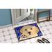 Caroline's Treasures Golden Retriever Non-Slip Indoor Door Mat Synthetics in White | 18 W x 27 D in | Wayfair SS8903MAT