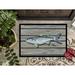 Caroline's Treasures Fish Mullet Non-Slip Indoor Door Mat Synthetics in White | 24 W x 36 D in | Wayfair 8490-JMAT