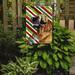 Caroline's Treasures Leonberger Candy Cane Holiday Christmas 2-Sided Garden Flag, Polyester in Brown/Red | 15 H x 11 W in | Wayfair LH9258GF