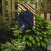 Caroline's Treasures Chow Candy Cane Holiday Christmas 2-Sided Garden Flag, Polyester in Black/Blue | 15 H x 11 W in | Wayfair SS4570GF