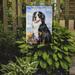 Caroline's Treasures Bernese Mountain Dog 2-Sided Garden Flag, Polyester in Black | 15 H x 11 W in | Wayfair 7012GF