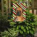 Caroline's Treasures Bullmastiff Candy Cane Holiday Christmas 2-Sided Garden Flag, Polyester in Green/Orange/Red | 15 H x 11 W in | Wayfair