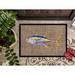 Caroline's Treasures Fish Tuna Non-Slip Indoor Door Mat Synthetics in White | 24 W x 36 D in | Wayfair 8771JMAT