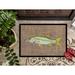 Caroline's Treasures Fish Snook Non-Slip Indoor Door Mat Synthetics in White | 24 W x 36 D in | Wayfair 8772JMAT