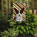 Caroline's Treasures Corgi Candy Cane Holiday Christmas 2-Sided Garden Flag, Polyester in Red | 15 H x 11 W in | Wayfair LH9243GF