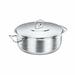 Korkmaz Stainless Steel Round Dutch Oven w/ Lid Stainless Steel in Gray | 4 quarts | Wayfair a1904