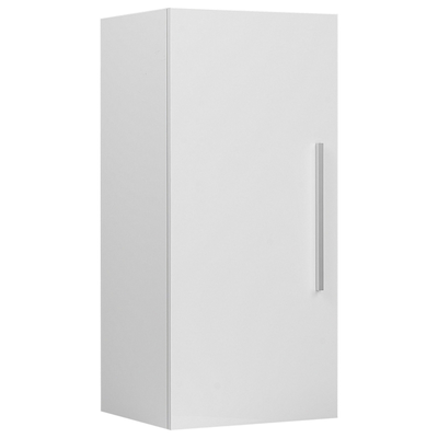 Hängeschrank Weiß MDF Platte Aluminium 88 x 40 x 35 cm Modern Trendy Praktisch Viel Stauraum Fächer Badezimmer