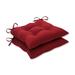 Pillow Perfect Regis Outdoor Dining Chair Cushion Polyester in Red | 18.5 W x 19 D in | Wayfair 386508