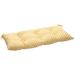 Pillow Perfect Indoor/Outdoor Loveseat Cushion Polyester in Yellow/Brown | 5 H x 44 W in | Wayfair 450339