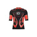 Optimum Junior Inferno Rugby Protective Top Shoulder Pads, Black/Red, Small Boys (XXS)