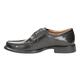 Clarks Men's Velcro Moccasin Shoes Huckley Roll Black Leather