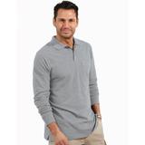 Blair Men's John Blair Long-Sleeve Piqué Polo - Grey - LGE