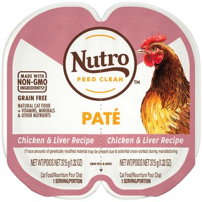 Nutro Perfect Portions Real Chicken and Liver Pate Wet Cat Food, 2.64 oz.
