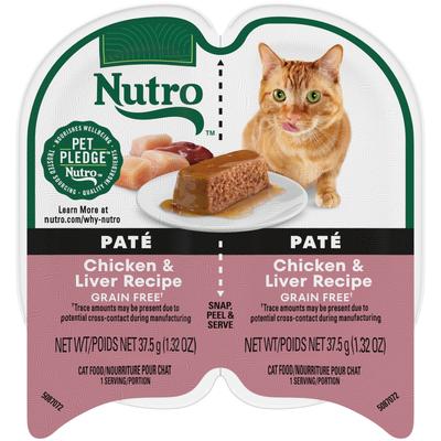 Nutro Perfect Portions Real Chicken and Liver Pate Wet Cat Food, 2.64 oz.