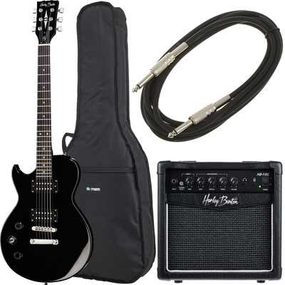 Harley Benton SC-200LH BK Student Ser Bundle
