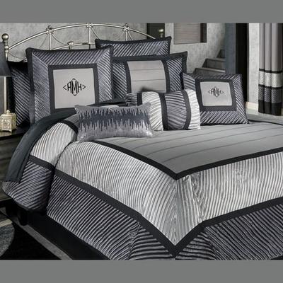 Omega Comforter Set Dark Gray, Queen, Dark Gray