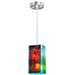 Meyda Lighting Quadrato Fire And Ice Mist 6 Inch Mini Pendant - 122412