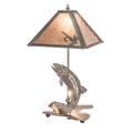 Meyda Lighting Leaping Trout 21 Inch Table Lamp - 24231