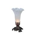 Meyda Lighting White Pond Lily 8 Inch Accent Lamp - 11259