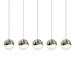 SONNEMAN Robert Sonneman Grapes 38 Inch 5 Light LED Linear Suspension Light - 2921.13-LRG