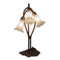 Meyda Lighting White Pond Lily 16 Inch Accent Lamp - 15282