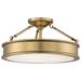 Minka Lavery Harbour Point 19 Inch 3 Light Semi Flush Mount - 4177-249