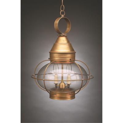 Northeast Lantern Onion 20 Inch Tall 3 Light Outdoor Hanging Lantern - 2572-DB-LT3-OPT