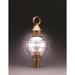 Northeast Lantern Onion 25 Inch Tall Outdoor Post Lamp - 2853-DAB-MED-CLR