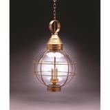 Northeast Lantern Onion 27 Inch Tall Outdoor Hanging Lantern - 2862-AB-MED-CSG