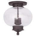 Livex Lighting Harbor 11 Inch 3 Light Semi Flush Mount - 5037-07