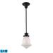 ELK Lighting Schoolhouse 8 Inch Mini Pendant - 69039-1-LED