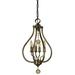 Framburg Dewdrop 12 Inch Mini Pendant - 4444 BN