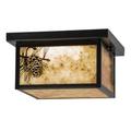 Meyda Lighting Hyde Park Winter Pine 17 Inch 1 Light LED Flush Mount - 99669