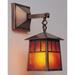 Arroyo Craftsman Raymond 22 Inch Tall 1 Light Outdoor Wall Light - RB-10-M-BZ