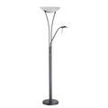 Lite Source Avington 71 Inch Torchiere Lamp - LS-81699BLK/FRO