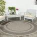 Black;beige Round 6'7" Indoor/Outdoor Area Rug - Alcott Hill® Reid Beige/Black Indoor/Outdoor Area Rug 79.0 x 0.25 in brown, Sisal | Wayfair