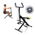 GYMFORM abs workout machine AB BOOSTER Plus + Computer, Workout Machine for Abs Arms Legs Back and Glutes, Train Cardio Exercise at Home, Exercise Bike Foldable Fitness