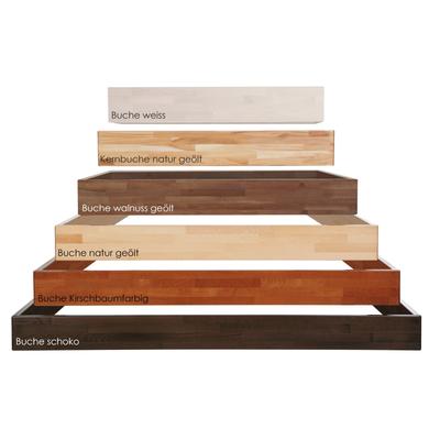 Hasena Wood-Line Bettrahmen Classic 16 Massivholz 160x200 cm / Buche schoko, lackiert Image