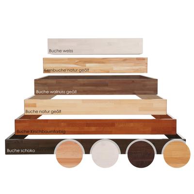 Hasena Wood-Line Massivholz Premium 18 Bettrahmen 140x220 cm / Buche weiss lasiert, lackiert