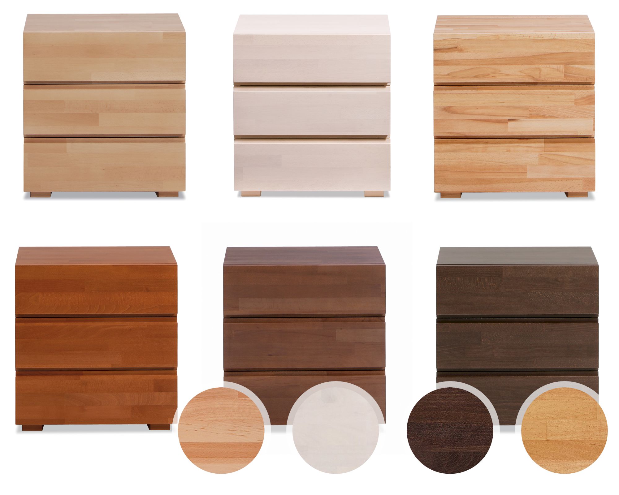 Hasena Wood-Line Nachttisch Treva Buche schoko