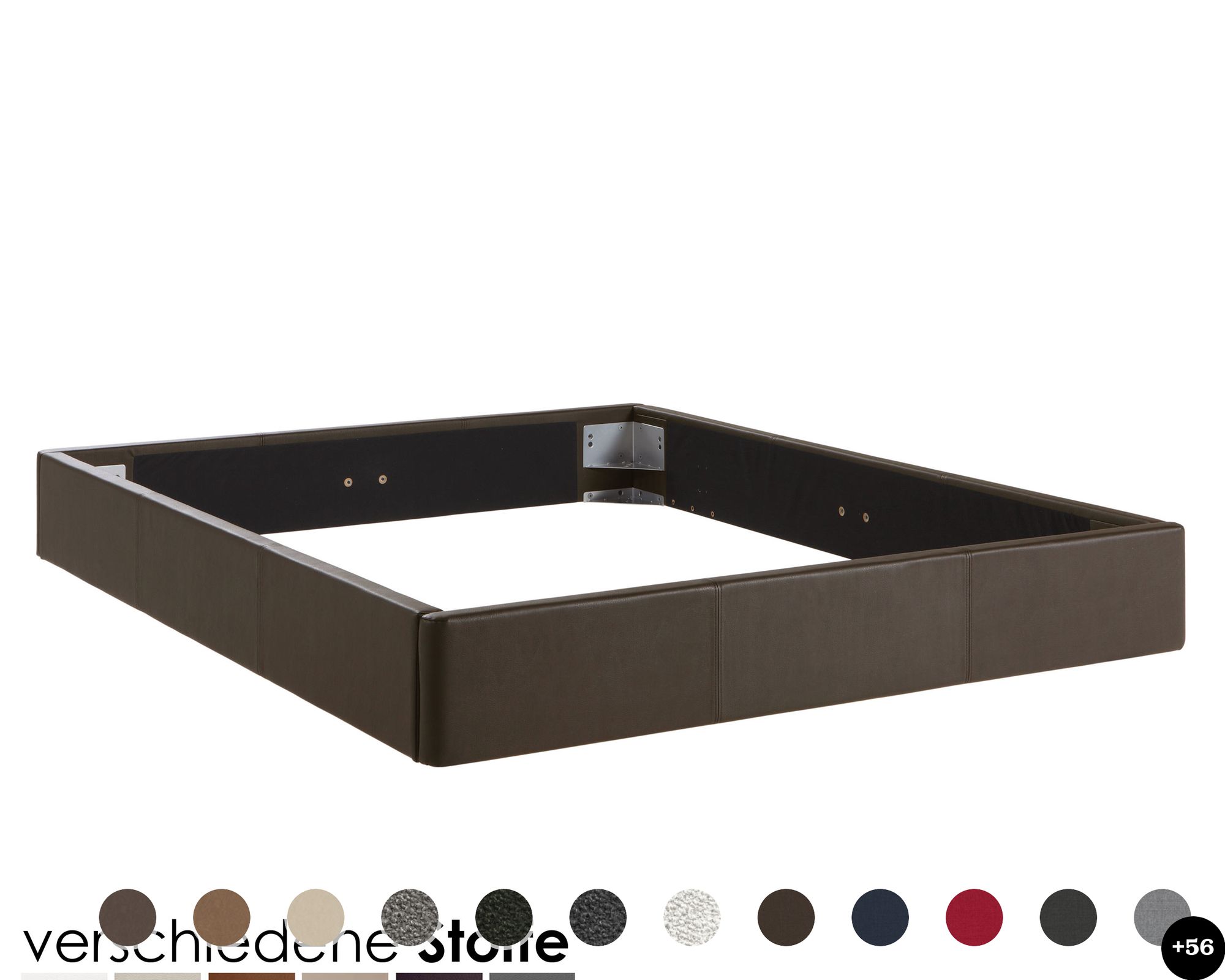 Hasena Dream-Line Bettrahmen Ciara 23/4S 160x200 cm / PK3 Campos 375 nero