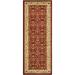 SAFAVIEH Lyndhurst Pearl Traditional Bordered Runner Rug Red/Ivory 2 3 x 22