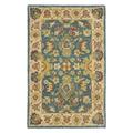 SAFAVIEH Antiquity Anderson Traditional Floral Wool Area Rug Blue/Beige 3 x 5