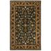 SAFAVIEH Antiquity Carmella Floral Bordered Wool Area Rug Blue/Gold 4 x 6