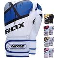 RDX Boxing Gloves EGO, Sparring Muay Thai Kickboxing Pro Heavy Training, Maya Hide Leather, Ventilated Palm, Long Wrist Support, Punching Bag Pads Workout, MMA Gym Fitness, Men Women 8 10 12 14 16oz