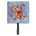 Caroline's Treasures Crab Leash Holder & Wall Hook Metal in Blue/Brown | 6.25 H x 4.25 W x 0.65 D in | Wayfair 8147SH4