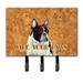 Caroline's Treasures French Bulldog Wipe Your Paws Leash Holder & Key Hook Metal in Brown/Gray | 8 H x 8.25 W x 0.65 D in | Wayfair LH9454TH68