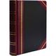 Wilson Jones Minute Book 500 Sheet(s) - Letter - 8 1/2 x 11 Sheet Size - Black Red Gold Cover - 1 Each